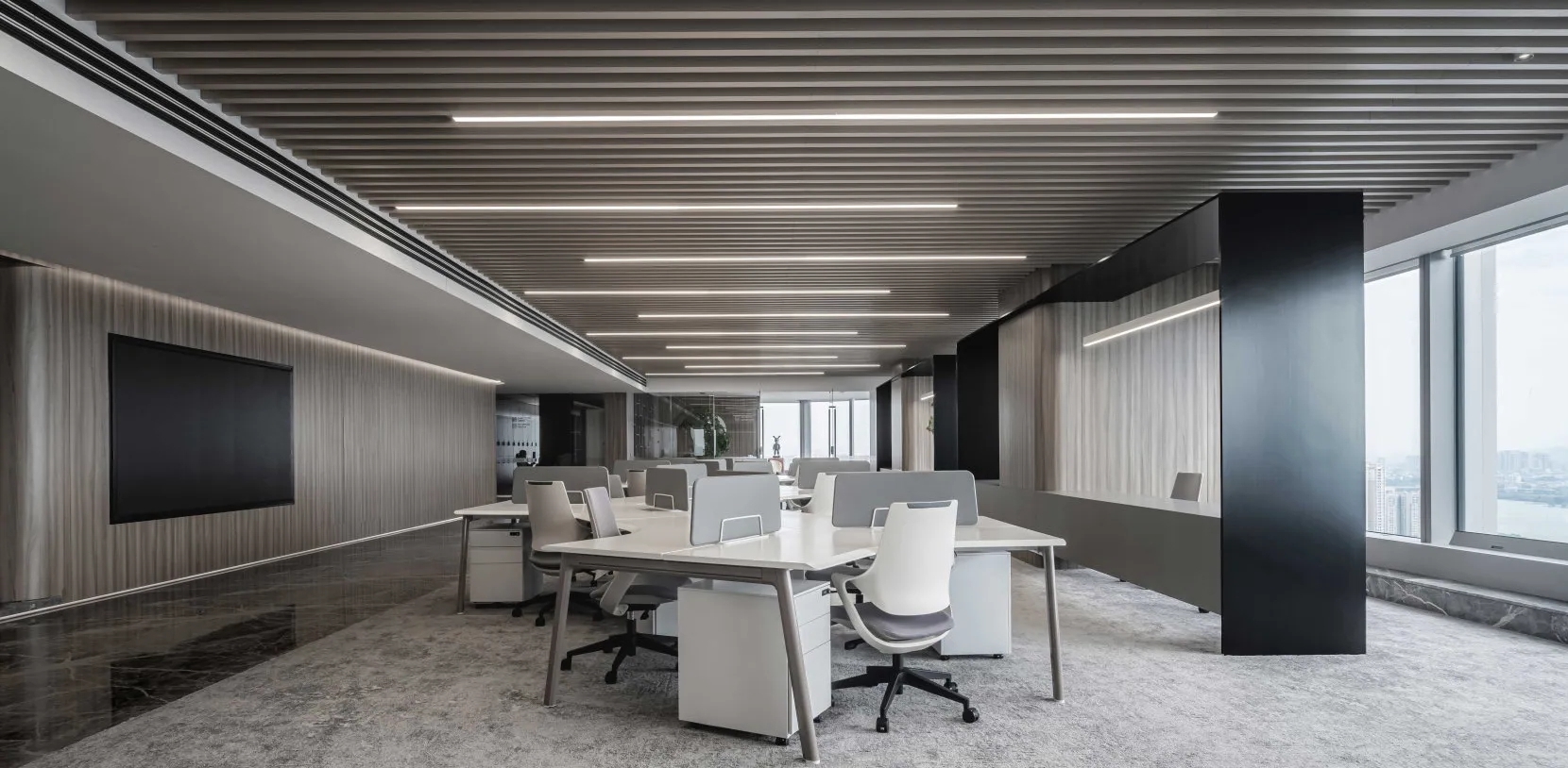 青岛办公室装修-启新物流